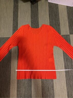 Pleats Please Issey Miyake garment-pleated long-sleeve top